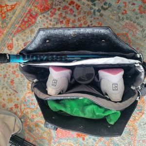 Jet pac ostrich finish black everything tennis bag